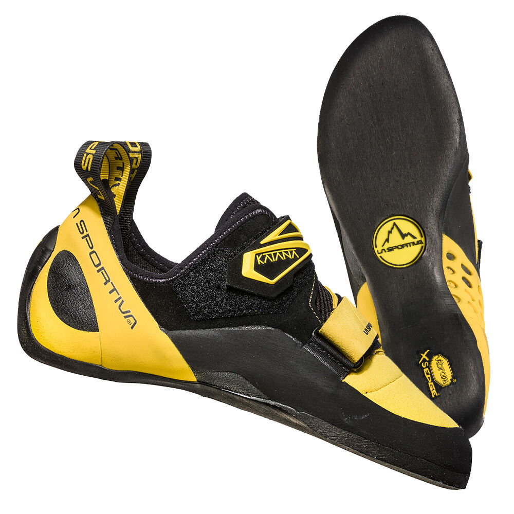 Vibram Sole La Sportiva Katana Erkek Koşu Ayakkabısı Siyah/Sarı,UL7256039